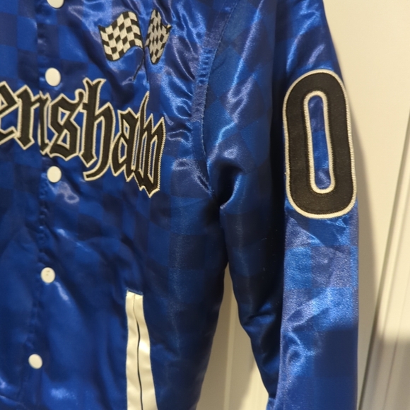 Headgear Classic Blue Crenshaw Satin All Star Elite Bomber Jacket Small Teen - Picture 6 of 14